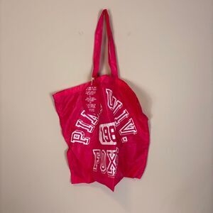 VS Pink Foxes University Extra Large Pink Lightweight Packable Travel Bag